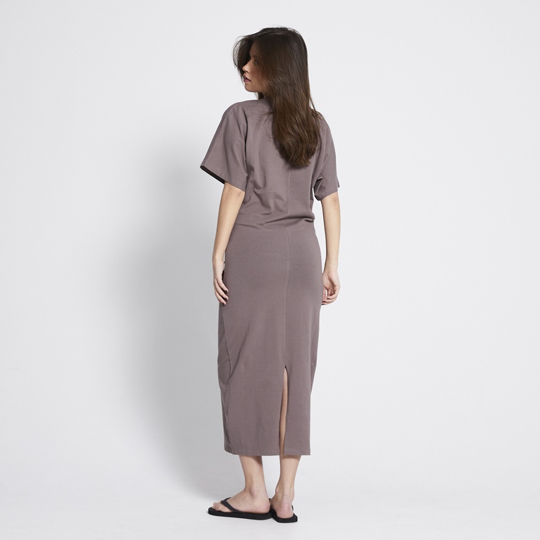 Sculpted dress "Iben" Dk Beige